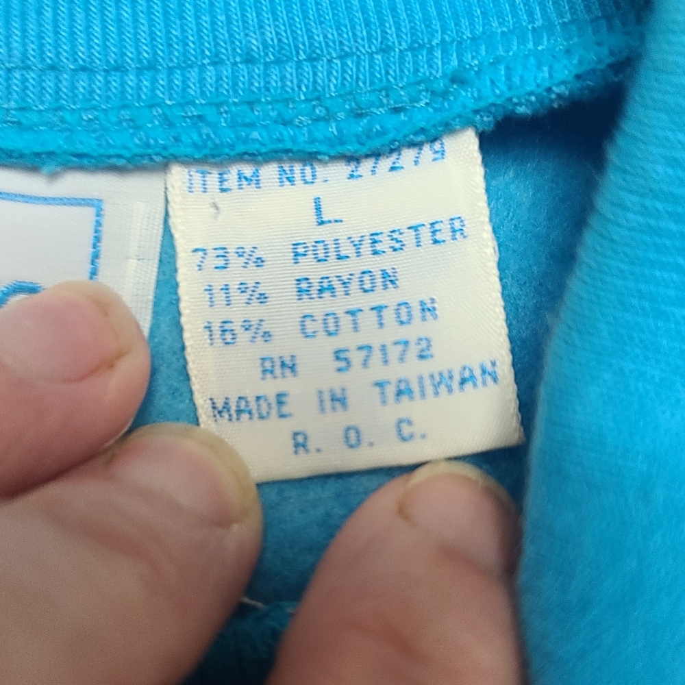 80's 90's Colorblock Geometric Sweatshirt - Picture 3 of 7